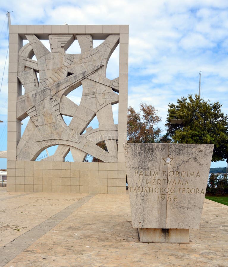 Part of the communist era Monument to Fallen Fighters and Victims of Fascist