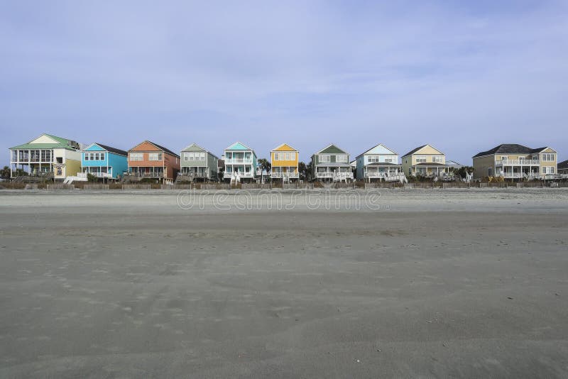 Colorful Beachfront Homes in Myrtle Beach