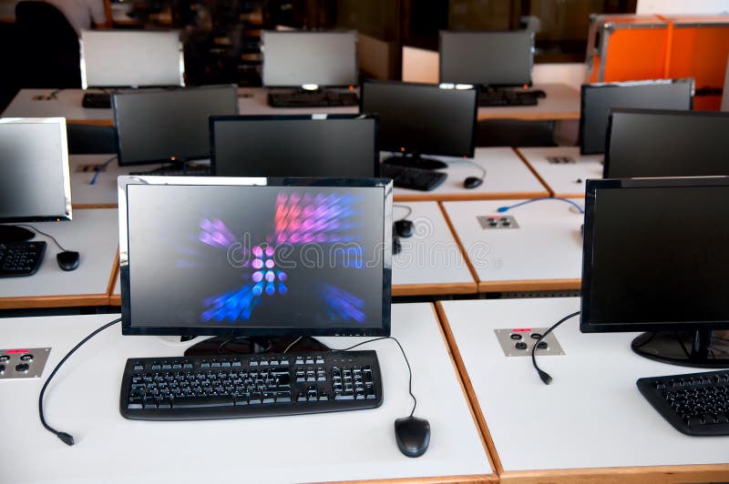 Row of computers