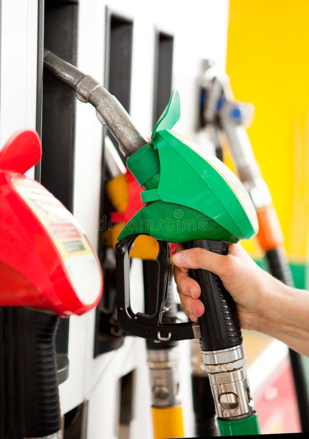 Row of Fuel Pumps at a Gas Station Stock Photo Image of environment