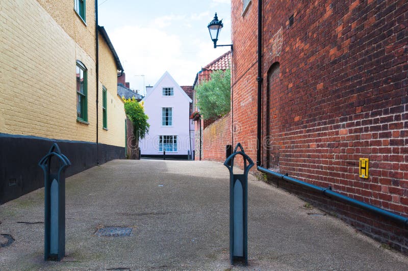 Row of Georgian Town Houses in Bury St Edmunds, UK