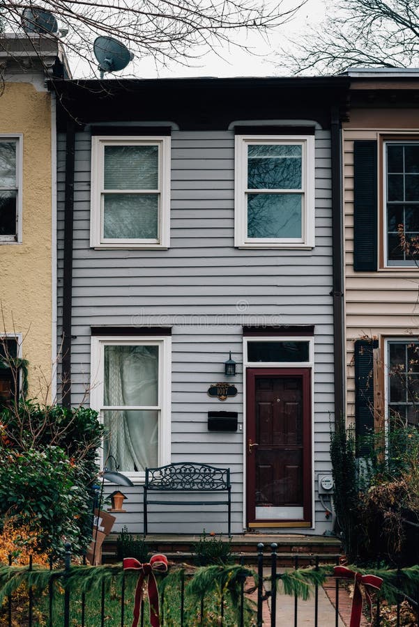 Row House in Capitol Hill, Washington, DC Stock Photo Image of tourism, homes 147572346