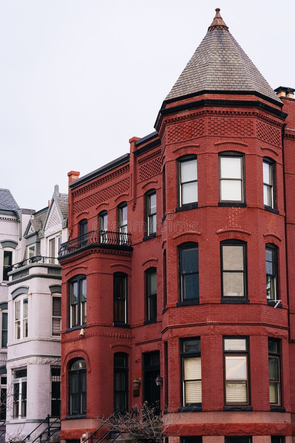Row Houses in Capitol Hill, Washington, DC Stock Image Image of urban, color 147443577