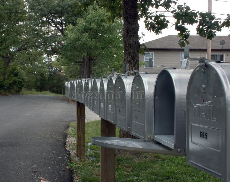 Row of mail boxes 2