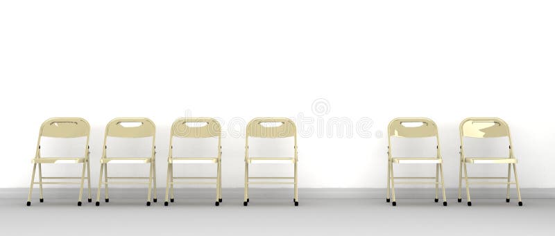 Row of Chairs with One Missing