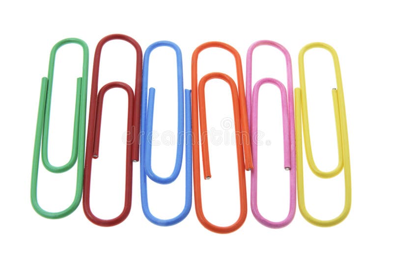 Row of Paper Clips stock image. Image of side, clips, paperclips - 6887955