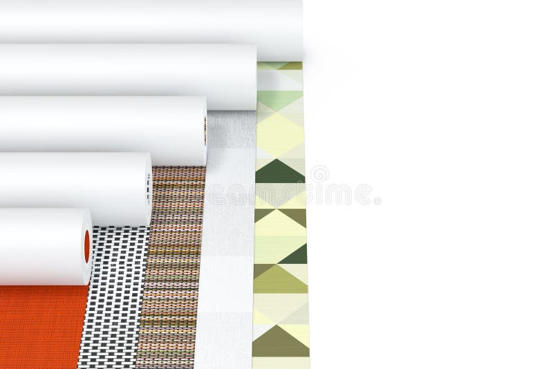 Row of Paperhanging Wallpaper Paper Rolls with Abstract Print. 3d Rendering Stock Illustration - Illustration of paper, roll: 170446761 Row of Paperhanging Wallpaper Paper Rolls with Abstract Print. 3d Rendering Stock Illustration - Illustration of paper, roll: 170446761