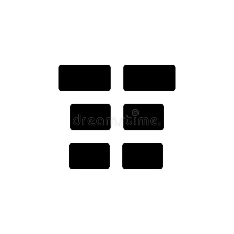 Row selection icon. One of simple collection icons for websites, web design, mobile app royalty free illustration