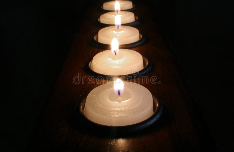 Row of Votive Candles