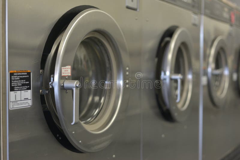 Washday Washing Machiine Row stock photography