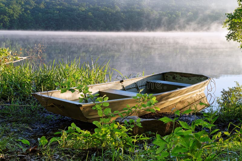 Rowboat with Fog