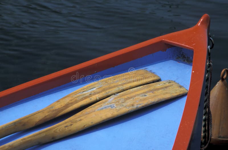 Rowboat on a lake