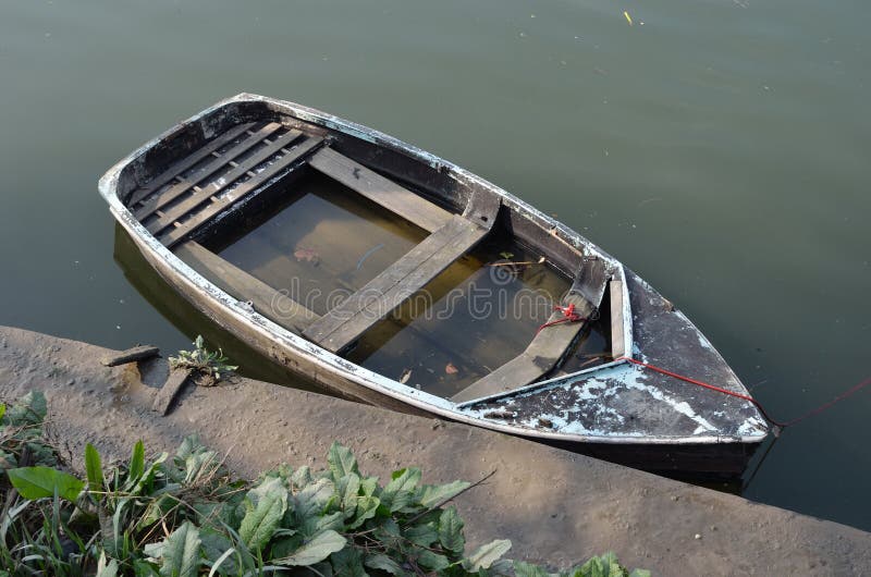 Rowboat sinking