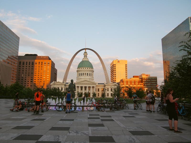 Rowerowy spotkanie Up w St Louis obrazy stock Rowerowy spotkanie Up w St Louis obrazy stock