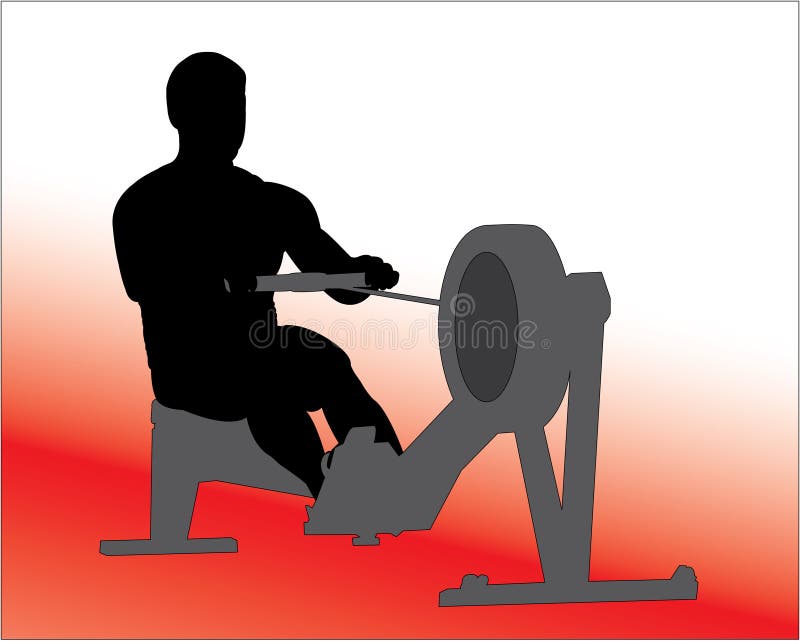 Rowing Machine Vector stock illustration