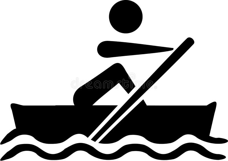 Rowing Paddling icon stock vector. Illustration of boating 106165356