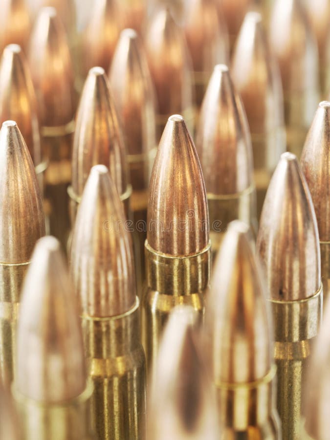 Rifle rounds stock photo. Image of danger, deadly, heap - 137773710