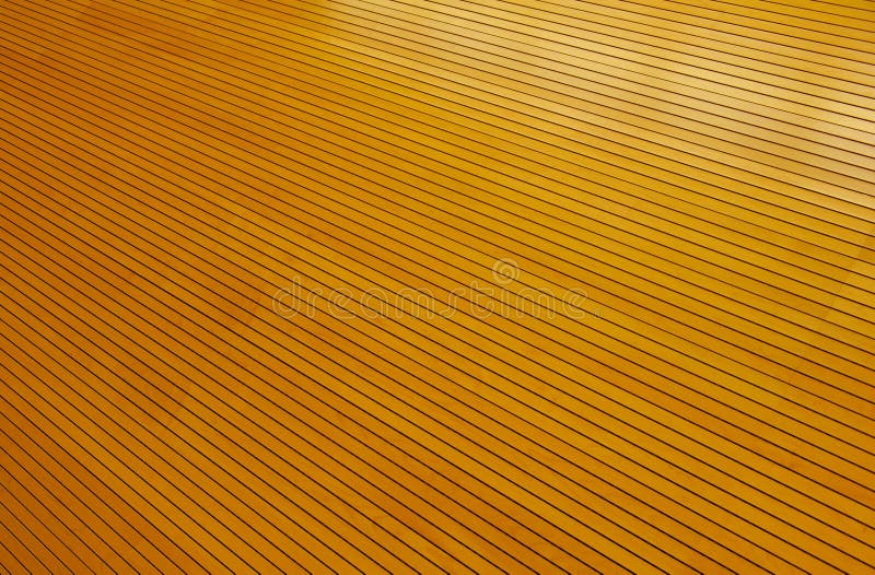 Rows of Golden Tightly Fitted Wooden Slats royalty free stock images
