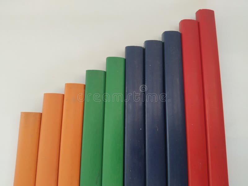 Rows of Pencils Used in Building Construction Work. Stock Image Image