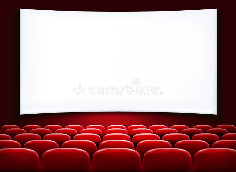 Rows of red cinema or theater seats royalty free illustration Rows of red cinema or theater seats royalty free illustration