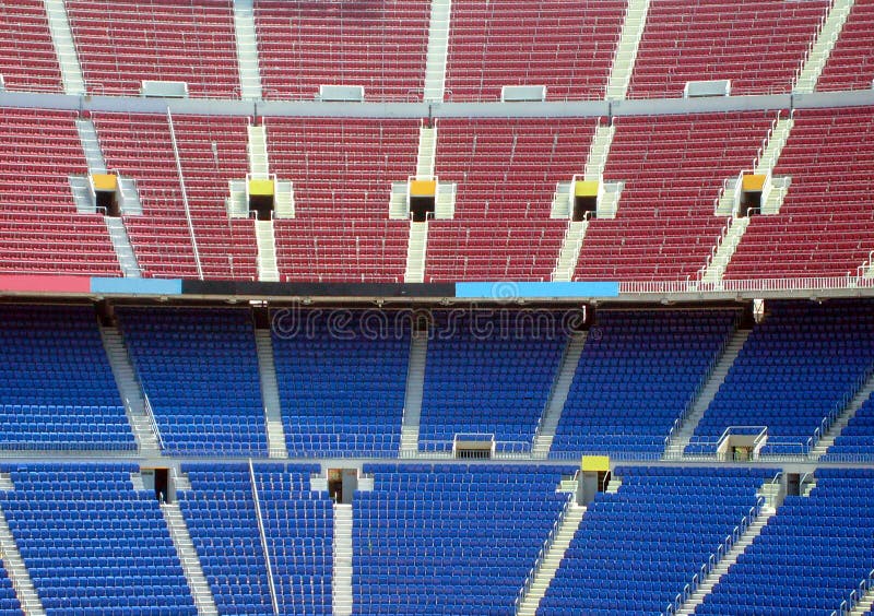 Rows of seating in stadium