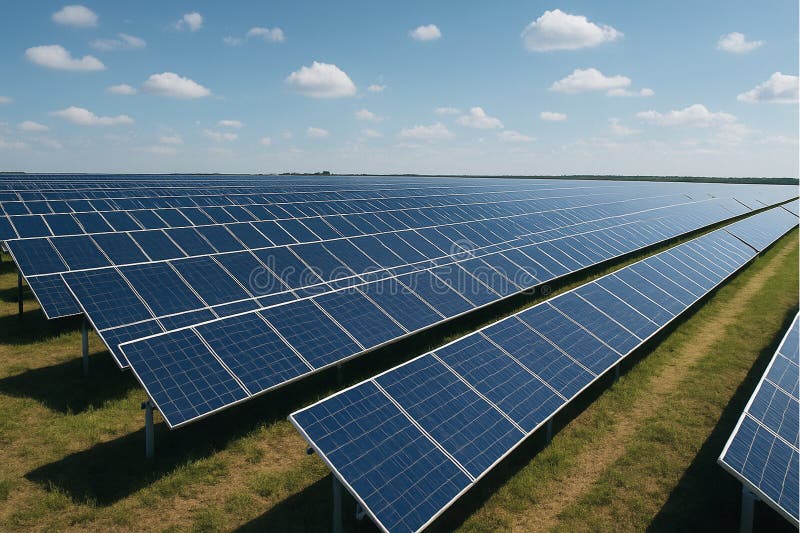 Solar panels vector illustration