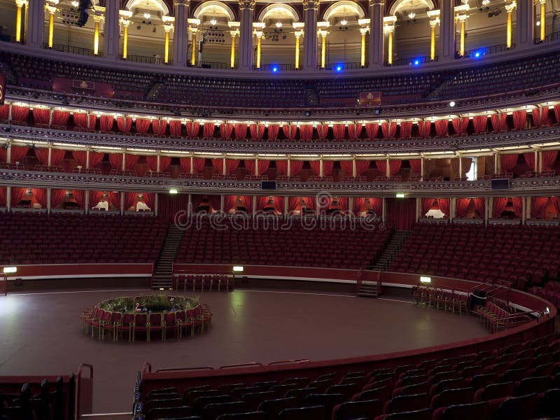 Inside the royal albert hall in London