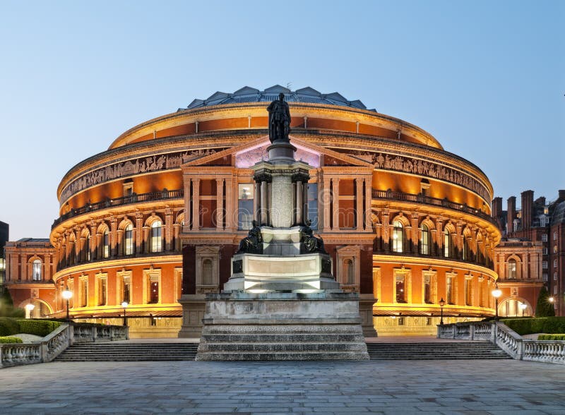 Royal Albert Hall at Night, London.