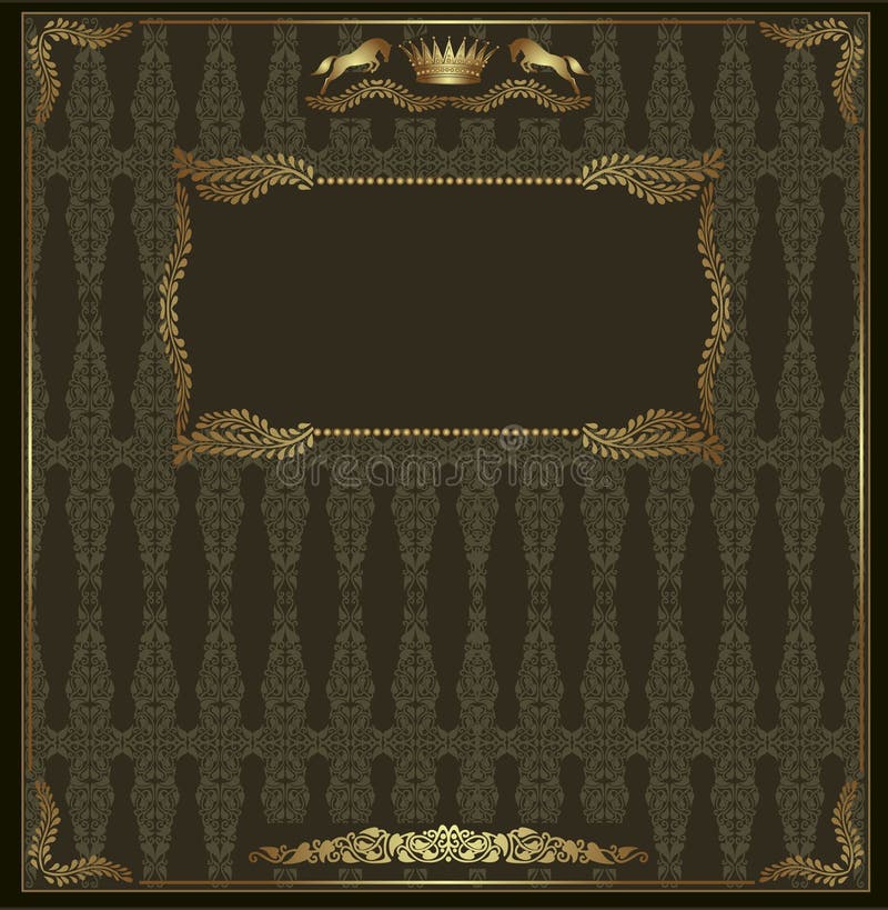 Royal background green luxury Rome banner