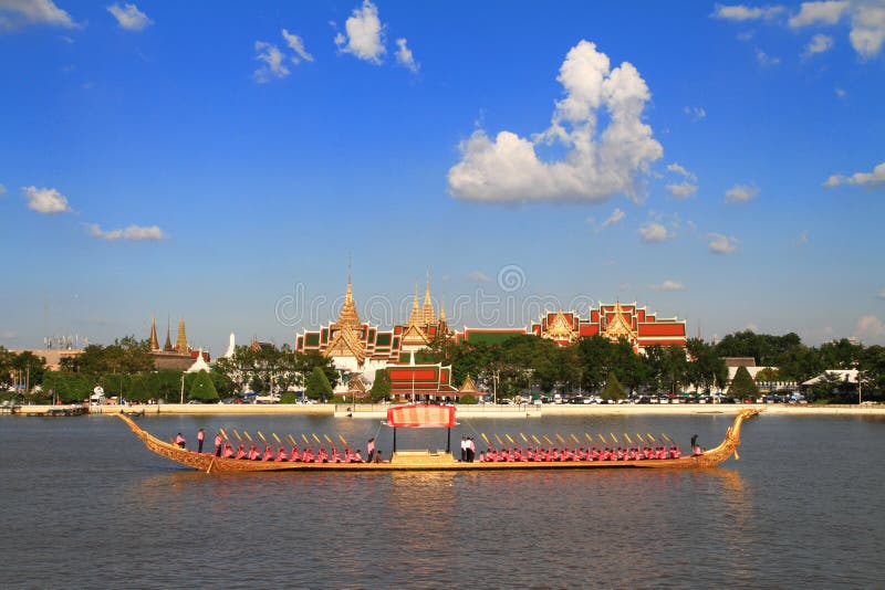 Royal barge and grand palace