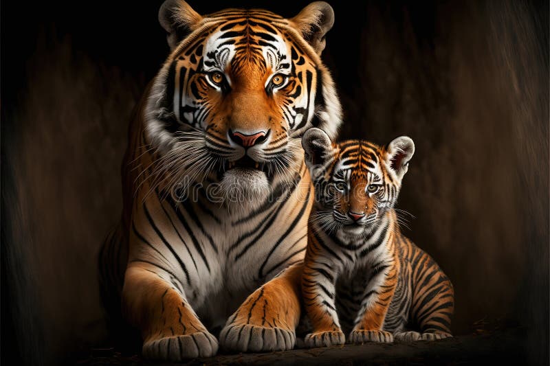 Royal Bengal Tiger 3d art with white background