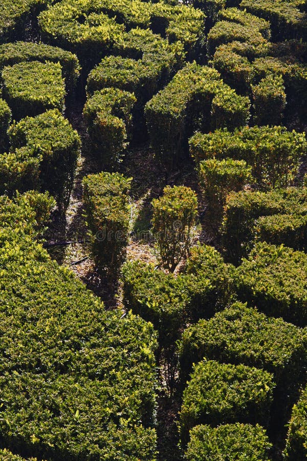 Beautiful view of the Royal Cascata garden located in Caxias, Portugal.