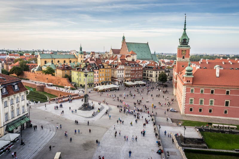 Royal Castle in Old Town, Warsaw stock photography Royal Castle in Old Town, Warsaw stock photography