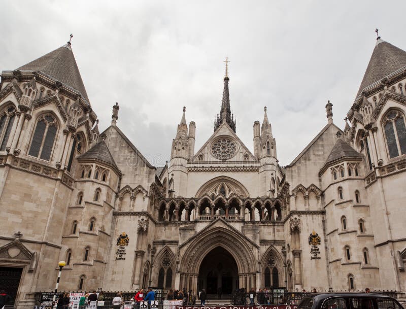 Royal Courts of Justice London Editorial Stock Image - Image of england