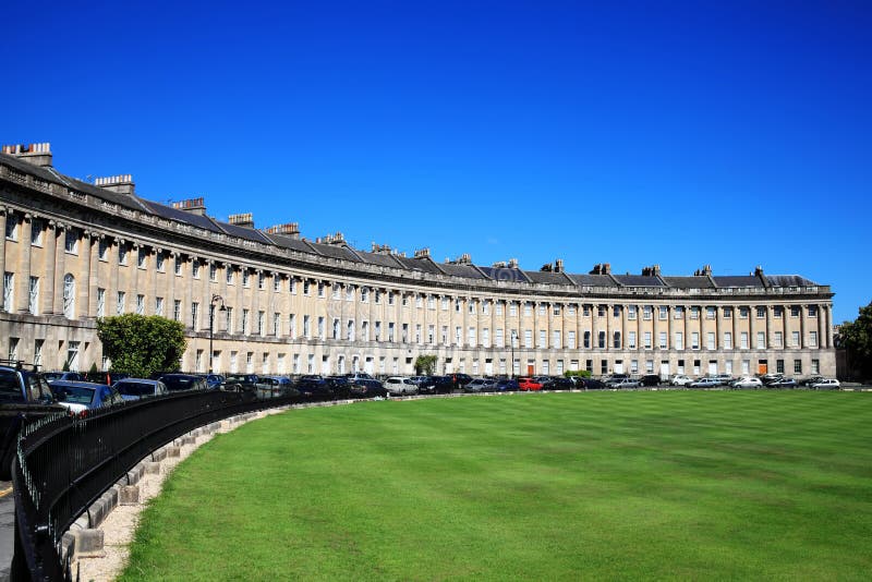 Royal Crescent in Bath stock image. Image of elegant 22918607
