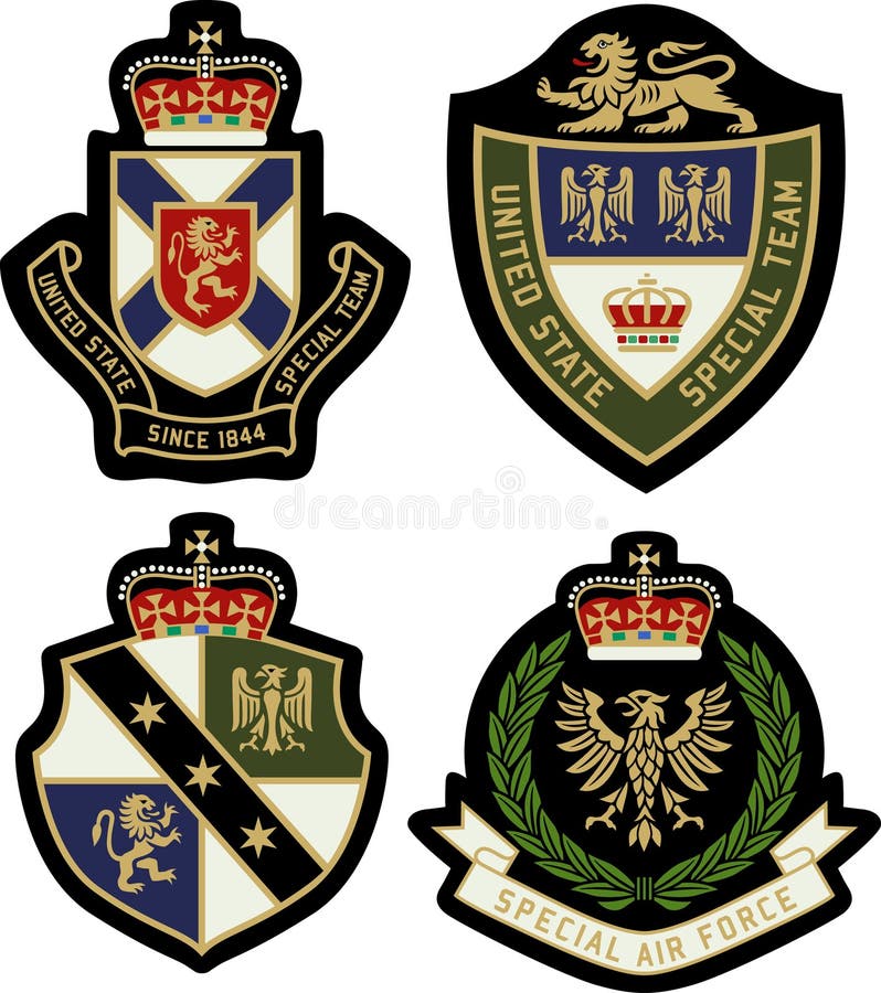 Royal emblem badge shield