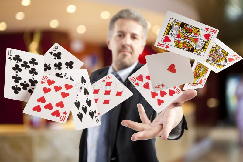 Royal Flush und volles Haus stockbild Royal Flush und volles Haus stockbild