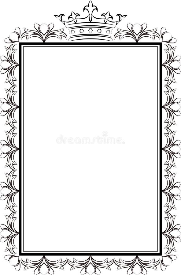 Royal frame royalty free illustration