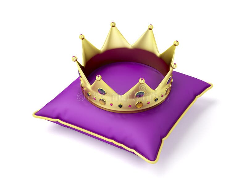 purple and gold crown clipart