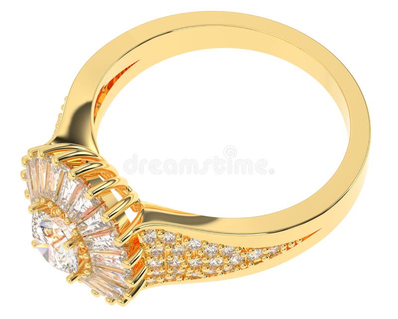 Luxury Large Topaz Rhinestone Ring Studded Golden Queen King - Temu