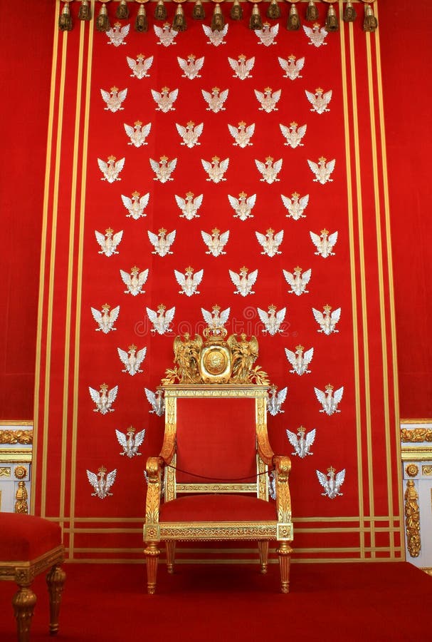 THRONE ROOM, NAPOLEON I (1769-1821), FONTAINEBLEAU CASTLE (16C), FRANCE  Stock Photo - Alamy