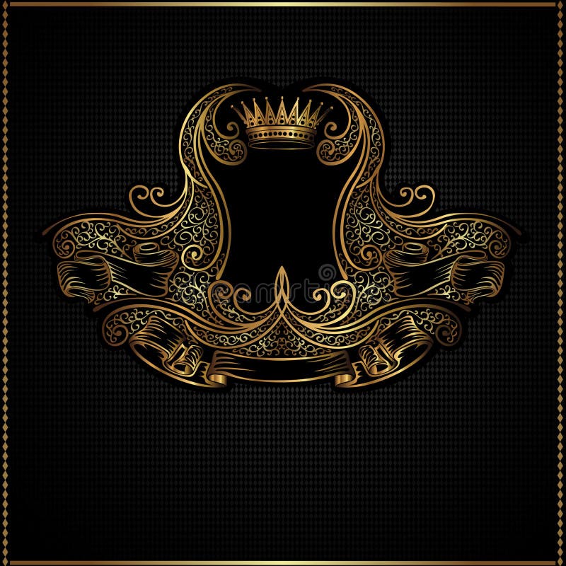 Royal golden vintage background