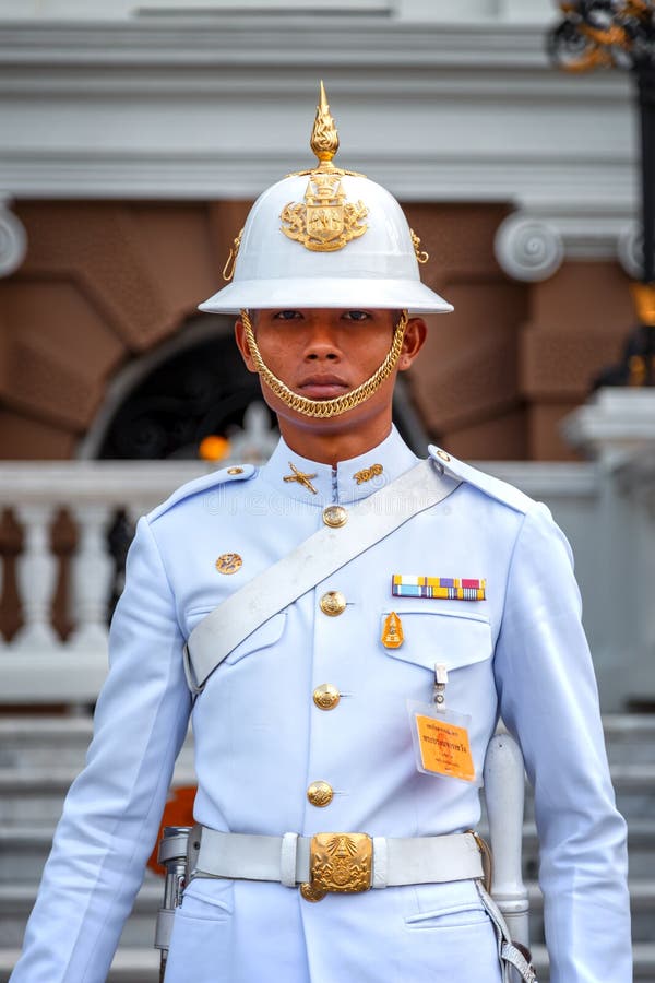 Royal Guard at the Grand Palace of Thailand Editorial Stock Image ...