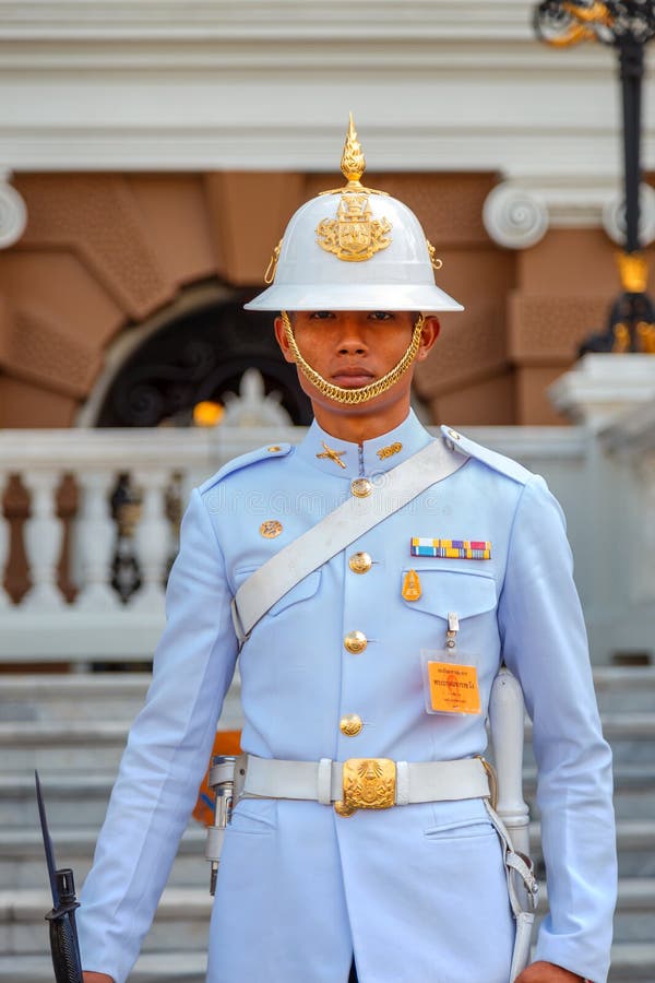 Royal Guard at the Grand Palace of Thailand Editorial Stock Image ...