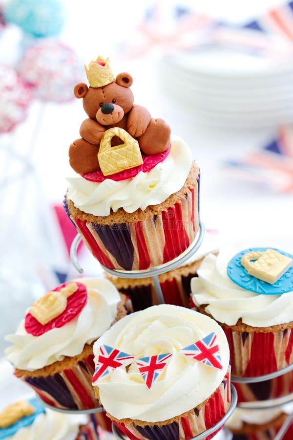 Royal Jubilee cupcakes stock image. Image of elizabeth 25104273