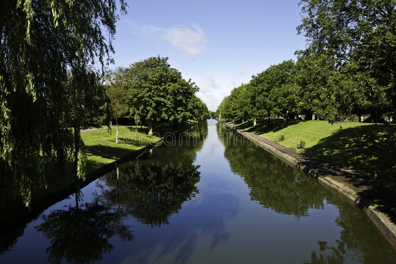 Royal Military Canal, Hythe stock photography