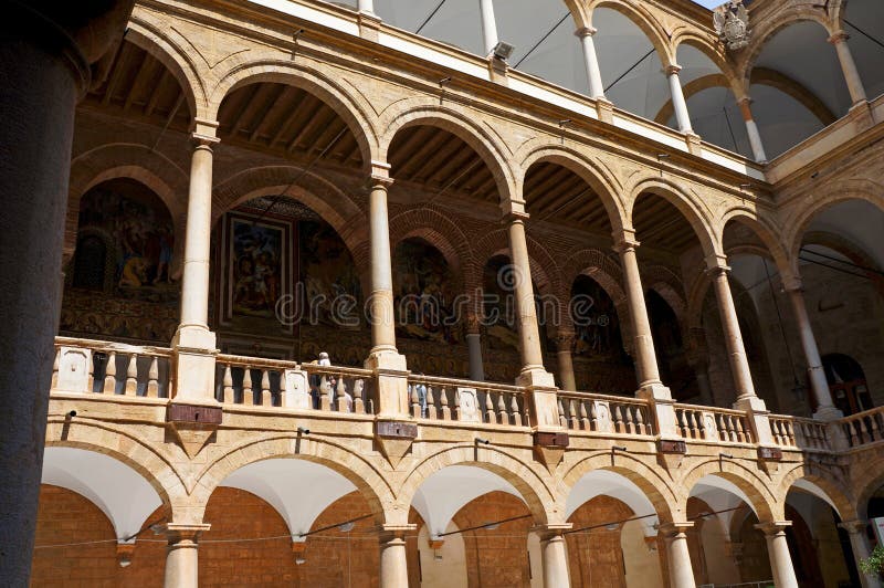 The Palace of Normans of Palermo in Sicily Stock Photo Image of