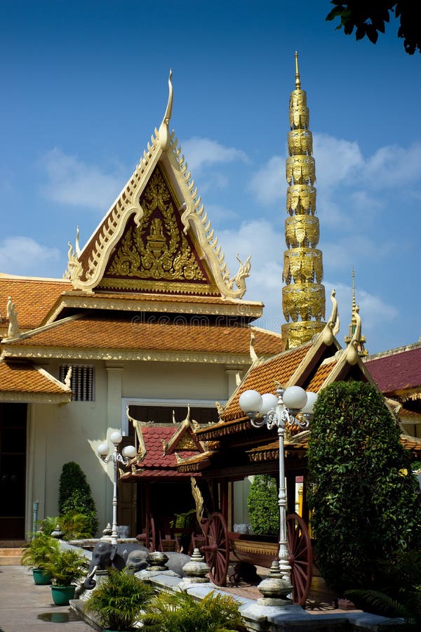 Royal Palace, Phnom Penh, Cambodia imagem de stock Royal Palace, Phnom Penh, Cambodia imagem de stock