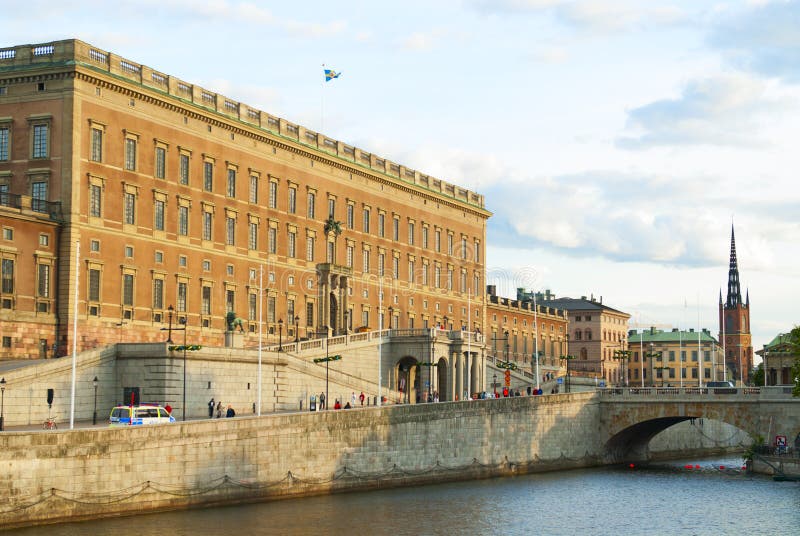 Suédois Royal Palace à Stockholm photos libres de droits