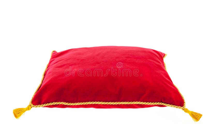 Royal red velvet pillow